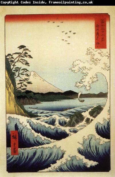 Hiroshige, Ando Fuji from the Gulf of Suruga